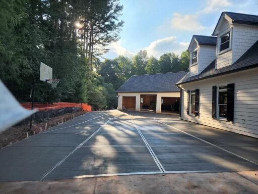 Another beautiful concrete project completed in Alpharetta, GA
