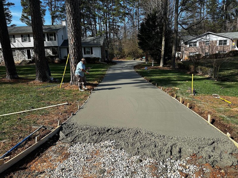 Concrete driveway replacement