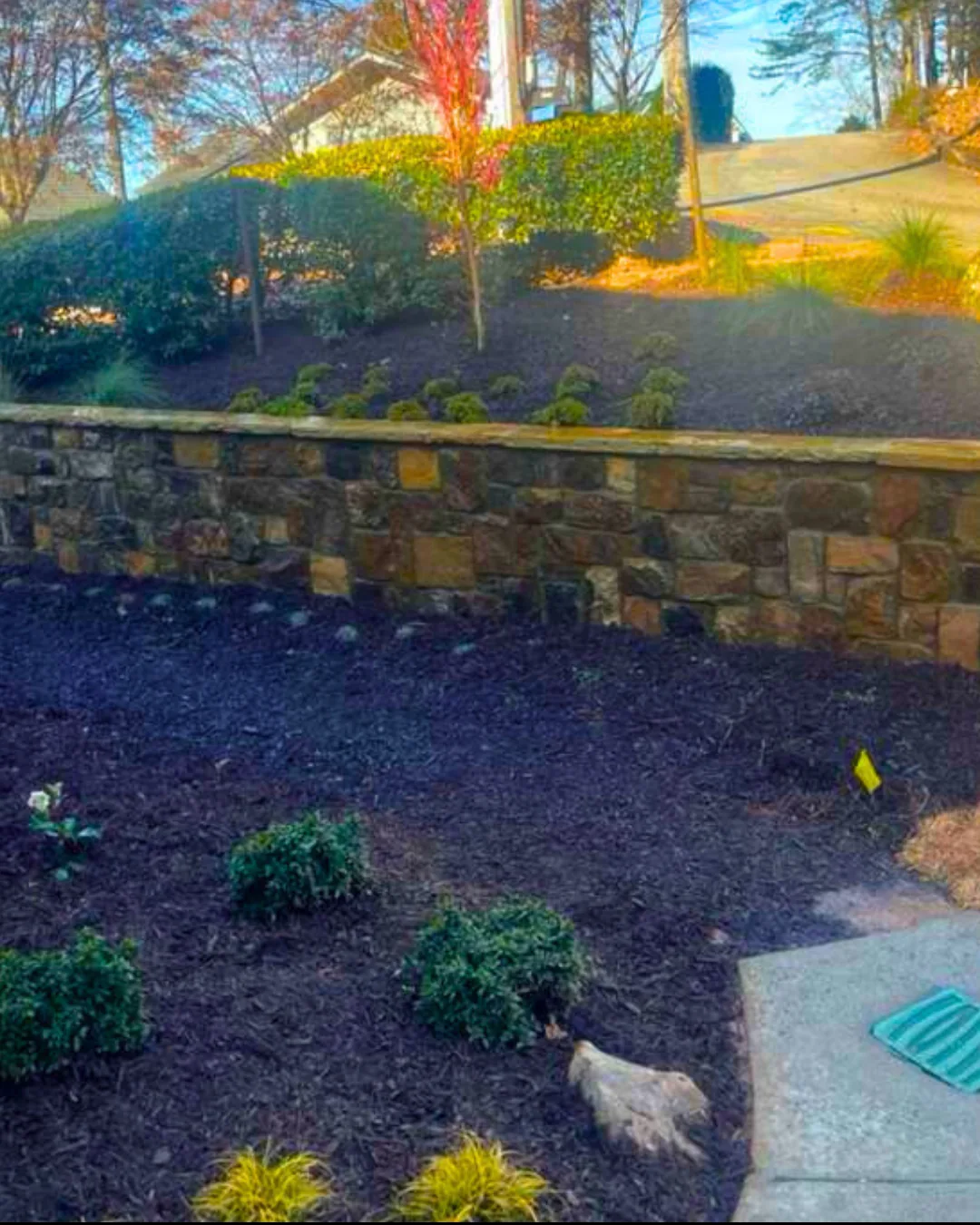 Front Porch Entrance And Retaining Wall 2