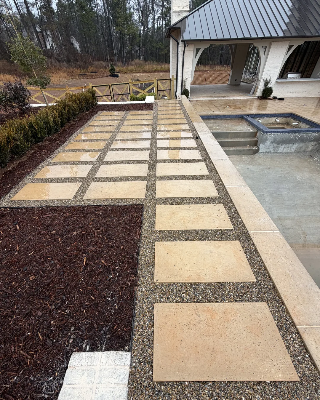 Outdoor Hardscape Pool Deck
