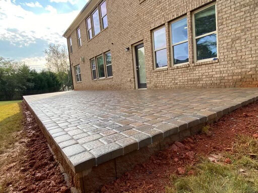Paver patios and front porch in Duluth, GA