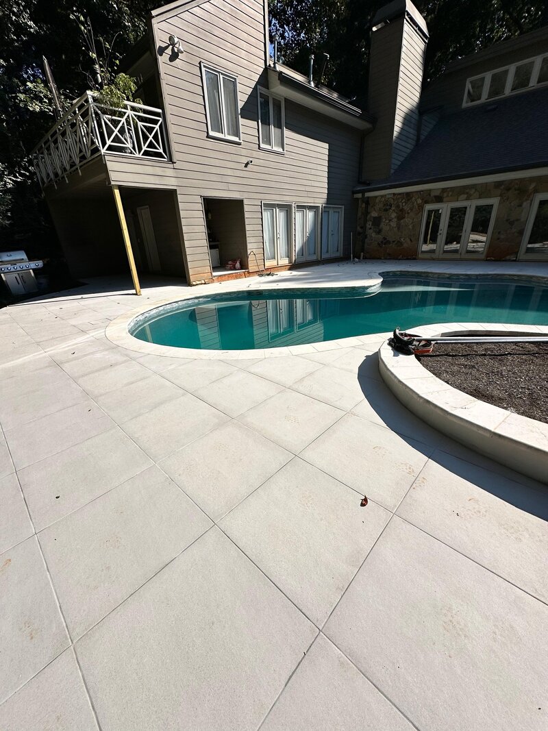 Porcelain Pavers Pool Deck | Buckhead GA