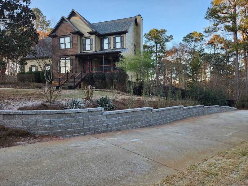 Another beautiful Retainning wall project completed.