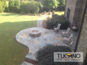 Tucano Stones outdoor fireplace and fire pit in North Atlanta