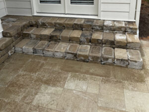 Tucano Stones Paver patio and walkway, block steps