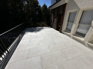 Tucano Stones Porcelain pavers back porch