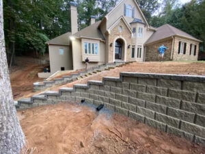 Tucano Stones Retaining wall and stepping stones