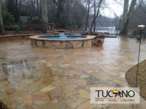 Tucano Stones paver patio in North Atlanta