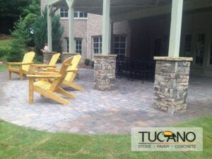 Tucano Stones paver patio in North Atlanta