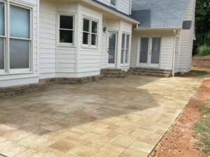 Tucano Stones Paver patio and walkway, block steps